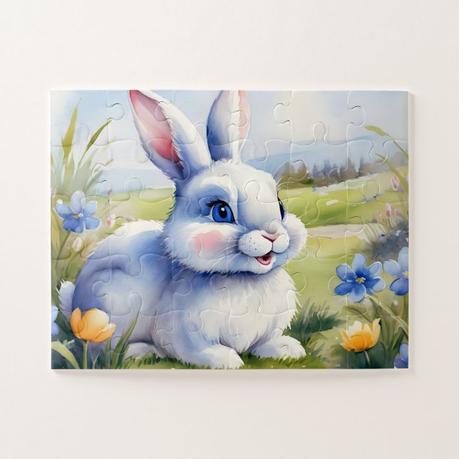 Osterhase im Garten, Ostern (Horizontal)