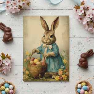 Osterhase im Vintage-Stil  Karte