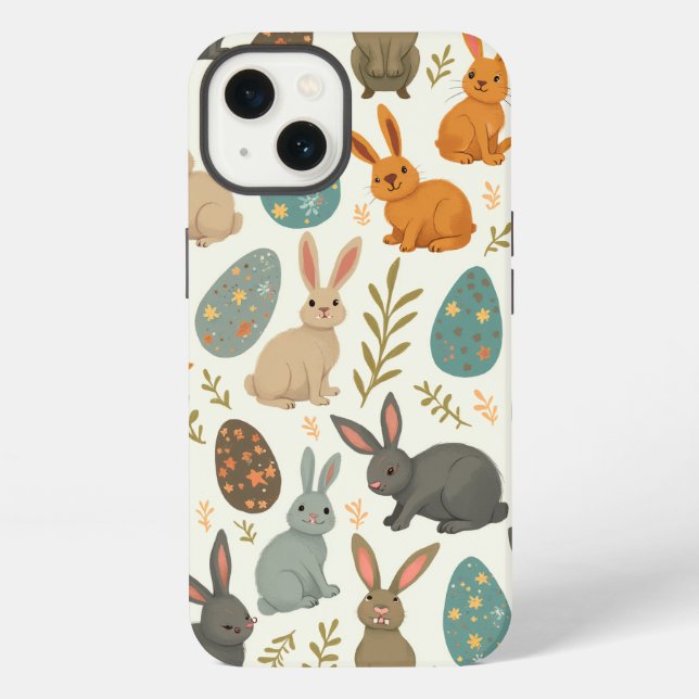 Osterhase iPhone Hülle (Rückseite)
