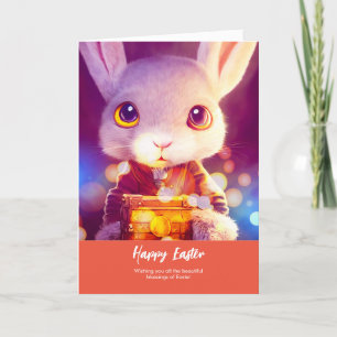 Osterhase Jacob   gefaltete Grußkarte Karte