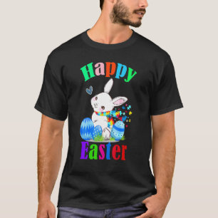 Osterhase Kaninchen Eier Autismus-Bewusstsein Puzz T-Shirt