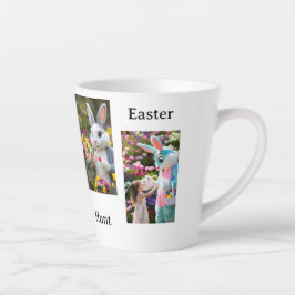 Osterhase & Kind 4 Fotos Milchtasse