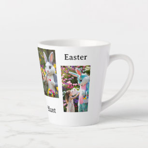 Osterhase & Kind 4 Fotos Milchtasse