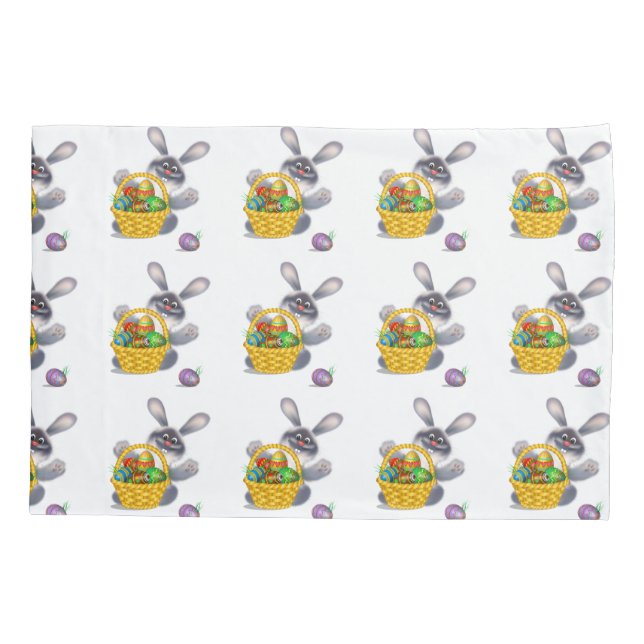 Osterhase Kissenbezug (Rückseite)