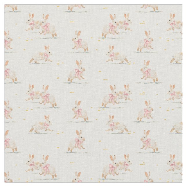 Osterhase Kokette rosa Stoff (Nahaufnahme)