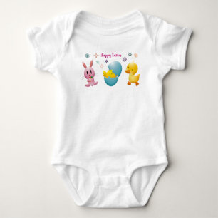 Osterhase, Küken und Enten Baby Strampler