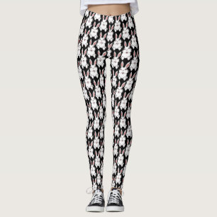 Osterhase Leggings Schwarz Oster Legging Hosen