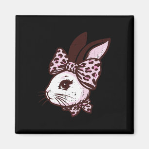 Osterhase Leopard Band Süße Häschen Mädchen Kinder Magnet