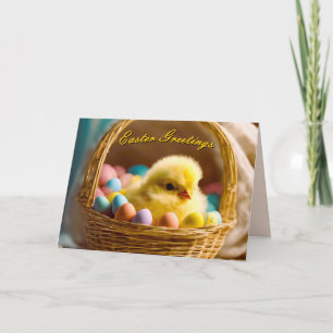 Osterhase-Liebskorbonntagskarte Feiertagskarte