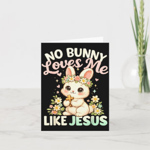 Osterhase liebt wie Jesus christliche Kinder Mädch Karte