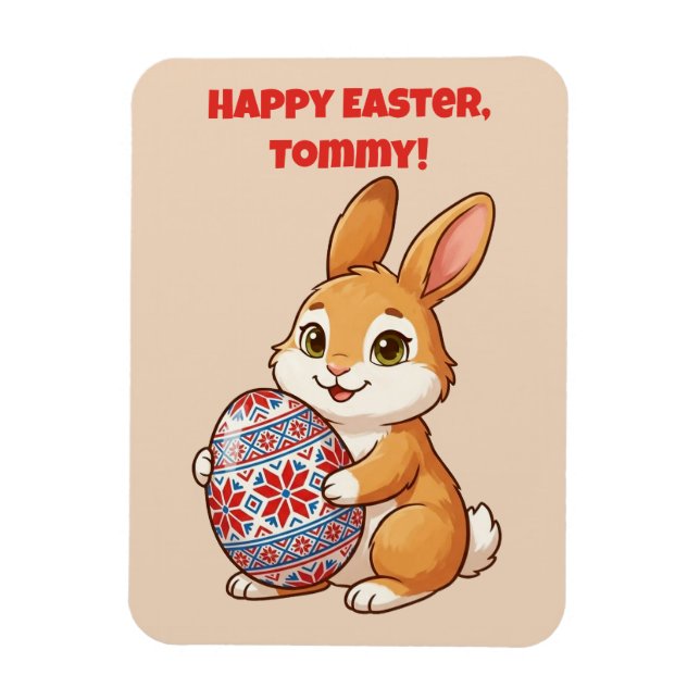 Osterhase Magnet | Vinyl Glänzend (Vertikal)