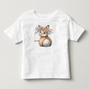 Osterhase mit Blume und flüssigem Schwanz bearbeit Kleinkind T-shirt