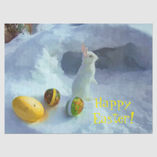 Osterhase mit Eiern Seidenpapier