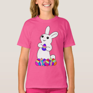 Osterhase mit farbigen Ei T-Shirt