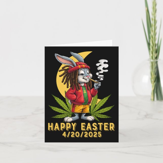 Osterhase mit gemeinsamem Ostern 2 Karte (Vorderseite)