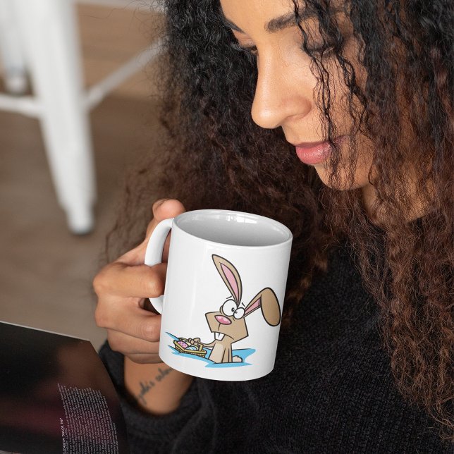 Osterhase mit Korb Kaffeetasse (Von Creator hochgeladen)