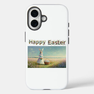 Osterhase mit Ostereiern Frohe Ostern iPhone 16 Hülle