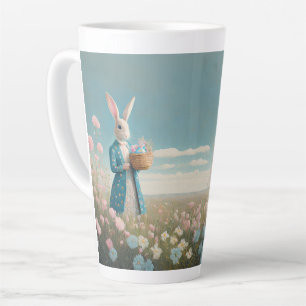 Osterhase mit Ostereiern Happy Osterfest Milchtasse