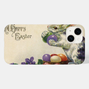 Osterhase mit Ostereiern im Korb Vintage Case-Mate iPhone Hülle