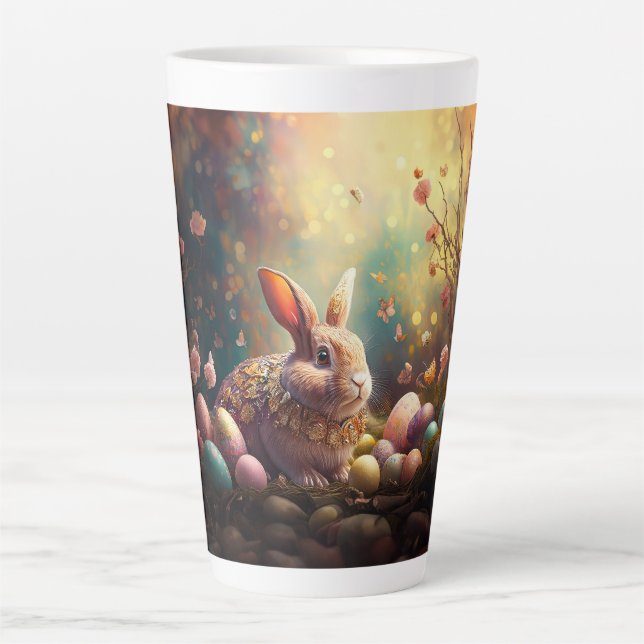 Osterhase mit Ostereiern Milchtasse (Vorderseite)