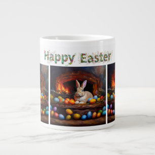 Osterhase mit Ostereiern Ostern Jumbo-Tasse