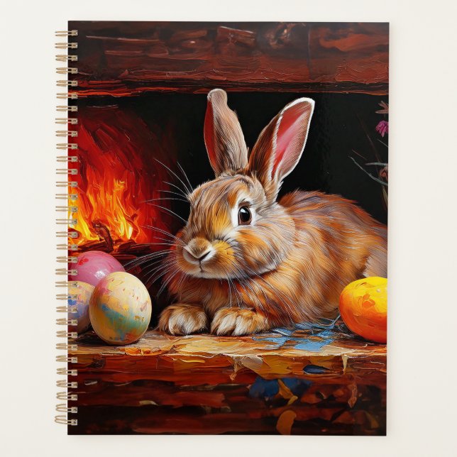 Osterhase mit Ostereiern Planer (Vorderseite)