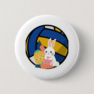 Osterhase mit Volleyball Button