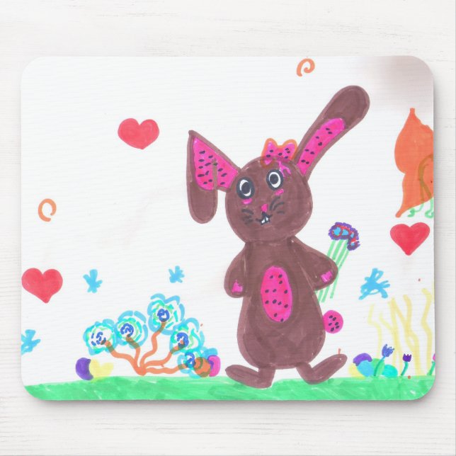 Osterhase Mousepad (Vorne)