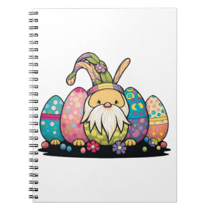 Osterhase Niedlicher Frühling Ostereier Jagen Notizblock
