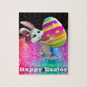 Osterhase Osterei Glanz Frohe Ostern
