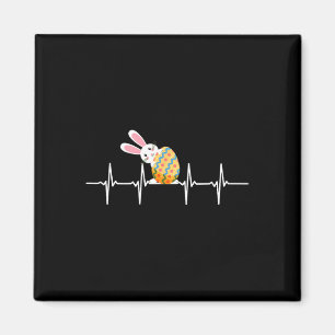 Osterhase Osterei Herzschlag Herz Hase Geschnitten Magnet