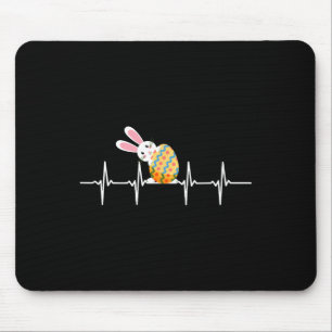 Osterhase Osterei Herzschlag Herz Kaninchen Schnit Mousepad