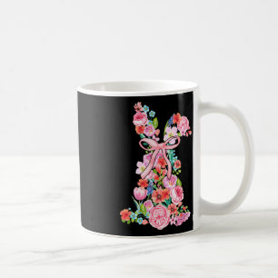 Osterhase Ostern Coquette Floral Männer Frauen Kaffeetasse