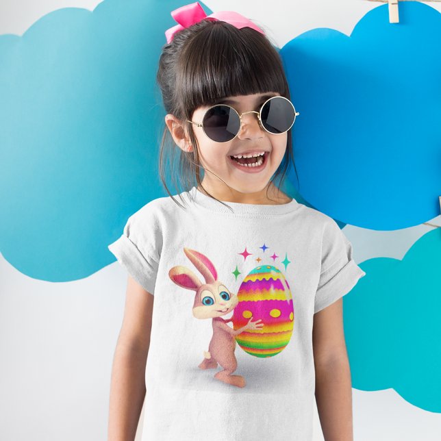 Osterhase Ostern Ei Happy Ostereier Jagen Niedlich T-Shirt (Von Creator hochgeladen)