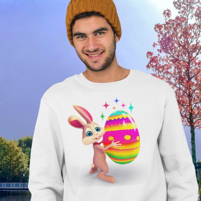 Osterhase Ostern Ei Happy Ostereier Jagen Niedlich T-Shirt (Von Creator hochgeladen)