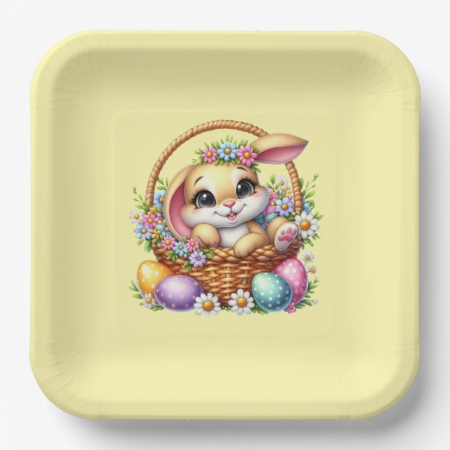 Osterhase  pappteller (Vorderseite)