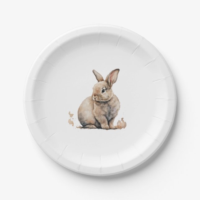 Osterhase Pappteller (Vorderseite)