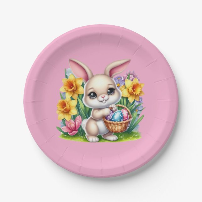 Osterhase  pappteller (Vorderseite)