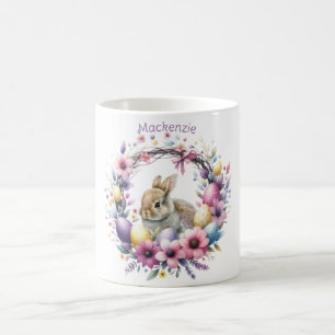 Osterhase personalisiert Aquarell Kaffeetasse