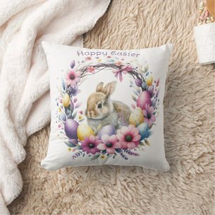 Osterhase personalisiert Aquarell Kissen