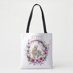Osterhase personalisiert Aquarell Tasche