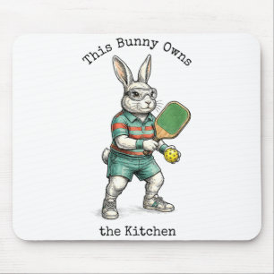 Osterhase-Pickleball-Spieler, dieser Hase besitzt  Mousepad