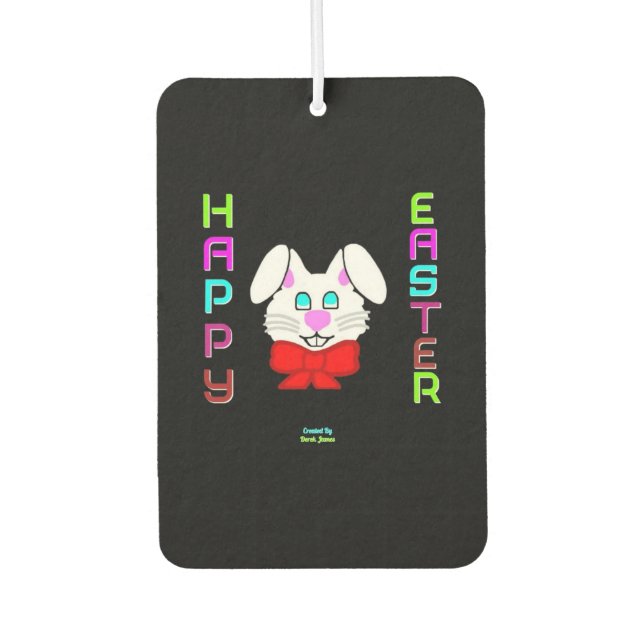 Osterhase Portrait Rectangle Air Freshener Autolufterfrischer (Vorderseite)