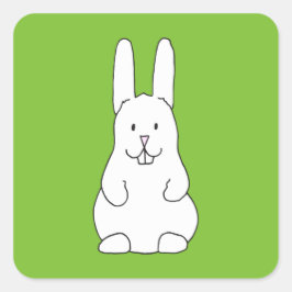 Osterhase Quadratischer Aufkleber