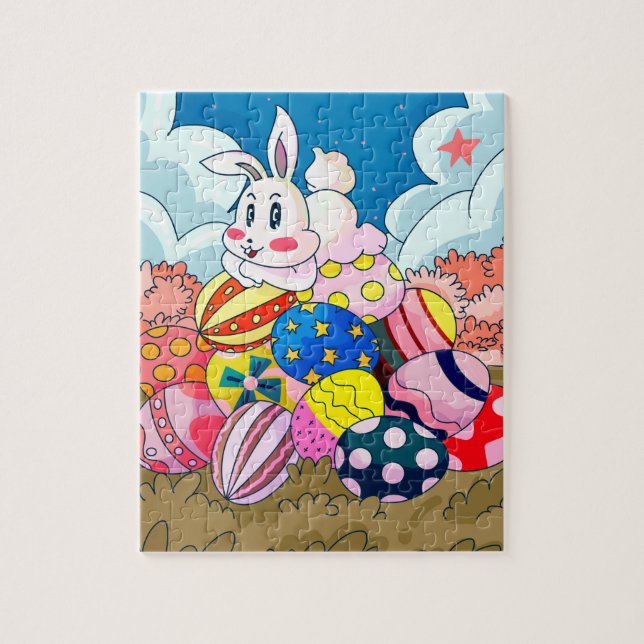 Osterhase Riesenei Berg (Vertikal)