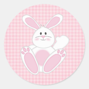 Osterhase Runder Aufkleber