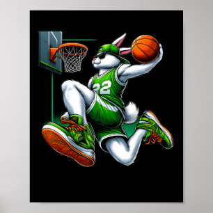 Osterhase Sketll Lustiger Oster-Skelett Jungen Kin Poster
