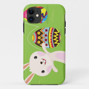 Osterhase spielerisch mit gemalten Eiern Case-Mate iPhone Hülle