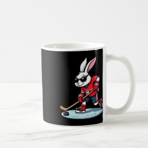 Osterhase spielt Hockey Kaffeetasse