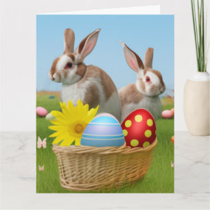 Osterhase süß für eine positive Stimmung  Karte